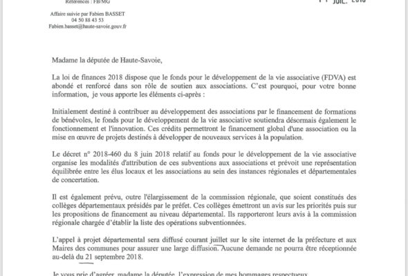 Lancement de l’appel à projets 2018 du fonds de développement de la vie associative