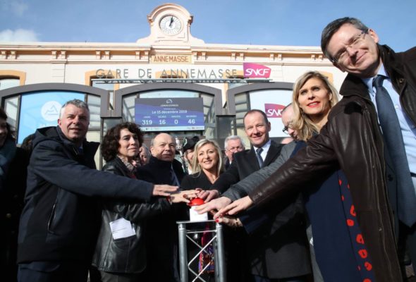 Annemasse / lancement du compte à rebours du Léman Express