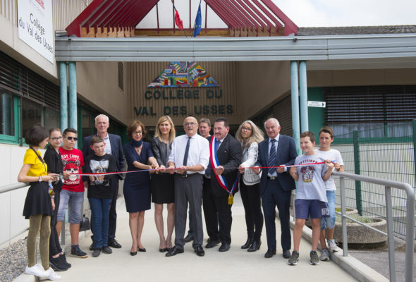 Frangy / inauguration de l’extension du collège et du terrain multisports