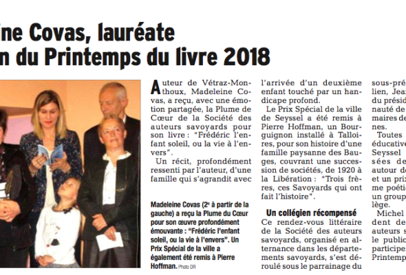 Seyssel / salon du Printemps du livre organisé par la Société des Auteurs savoyards