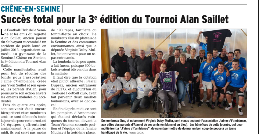 Tournoi Alan Saillet DL 25-01-17