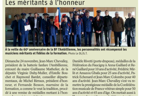Ambilly / concert de l’Ambilienne pour la Sainte Cécile