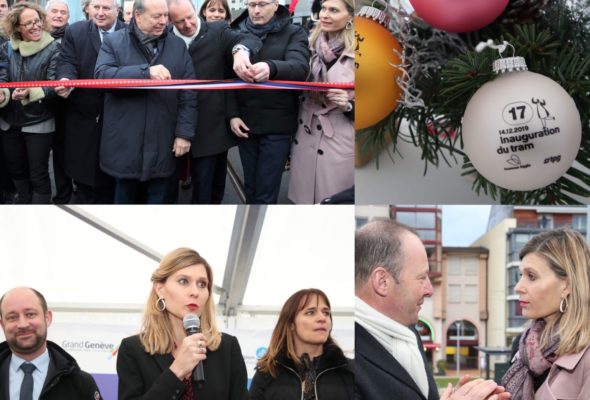 Inauguration du tram Annemasse-Genève