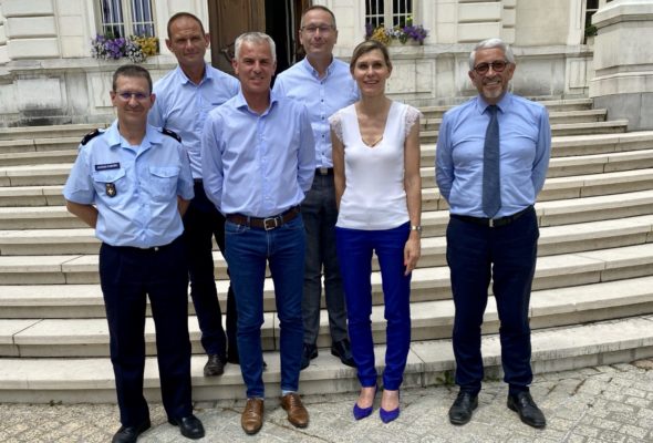 Échanges avec le Colonel Grégory ALLIONE, Président de la Fédération nationale des Sapeurs-pompiers de France