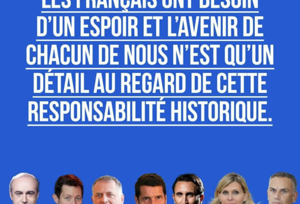 «Non, M. Macron, tout le monde n’est pas à vendre» in Le Figaro / Olivier Marleix – François-Xavier Bellamy – Pr Philippe Juvin – David Lisnard – Julien Aubert – Virginie Duby-Muller – Arnaud Danjean