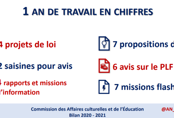 Bilan d’activité 2020-2021 de la commission des affaires culturelles