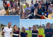 Antibes / Visite de la ministre déléguée Maracineanu pour promouvoir le plan « Aisance aquatique » visant à faciliter la familiarisation avec l’eau dès le + jeune âge & prévenir les risques de noyades.