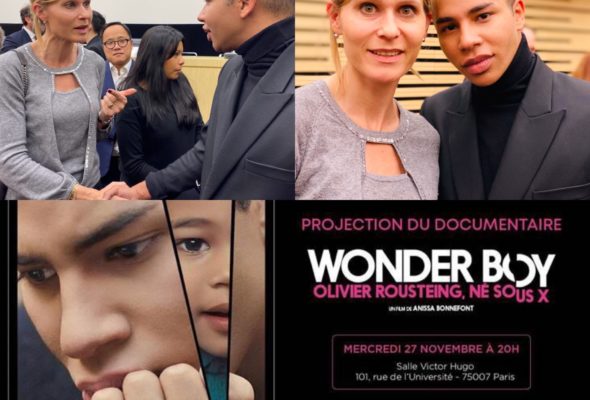 Projection à l’Assemblée nationale de Wonder Boy en présence d’Olivier Rousteing et la réalisatrice Anissa Bonnefont