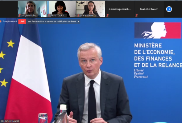 Audtion de Bruno Le Maire, Ministre de l’économie, des finances et de la relance, dans le cadre de la mission d’information sur l’égalité économique et professionnelle