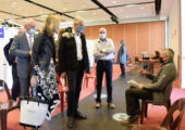 💉 Archamps / Visite du centre de vaccination du Genevois mis en place par la communauté de communes avec l’appui d’ArchParc en présence de Laurent Wauquiez qui a répondu favorablement à mon invitation